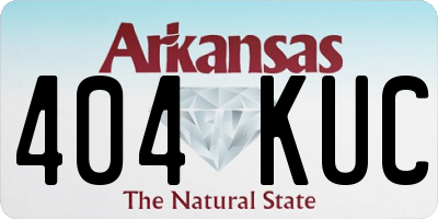 AR license plate 404KUC