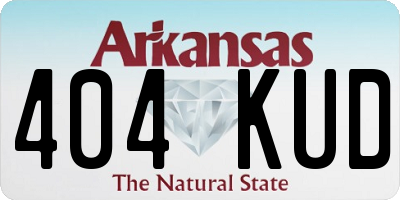 AR license plate 404KUD