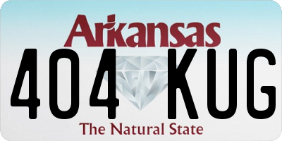 AR license plate 404KUG