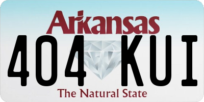 AR license plate 404KUI