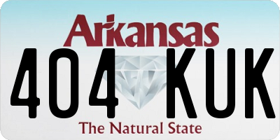 AR license plate 404KUK