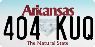 AR license plate 404KUQ