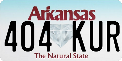 AR license plate 404KUR