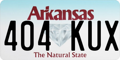 AR license plate 404KUX