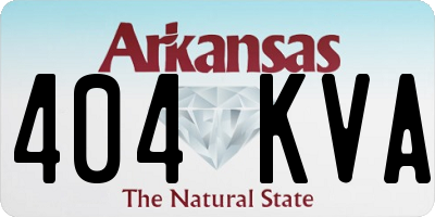 AR license plate 404KVA