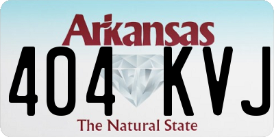 AR license plate 404KVJ