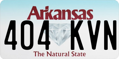 AR license plate 404KVN