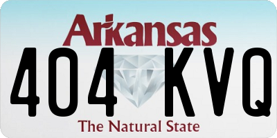 AR license plate 404KVQ