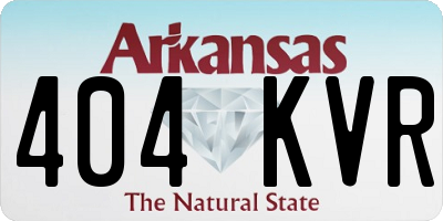 AR license plate 404KVR