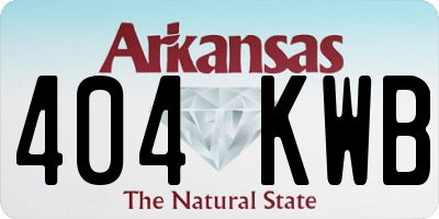 AR license plate 404KWB