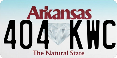 AR license plate 404KWC