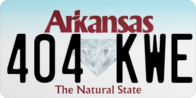 AR license plate 404KWE