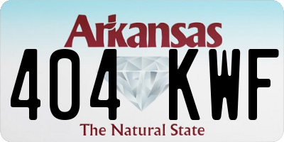 AR license plate 404KWF