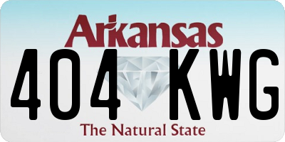 AR license plate 404KWG