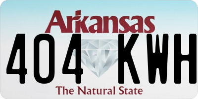 AR license plate 404KWH