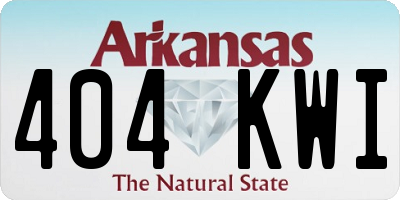 AR license plate 404KWI