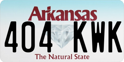 AR license plate 404KWK