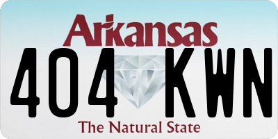 AR license plate 404KWN