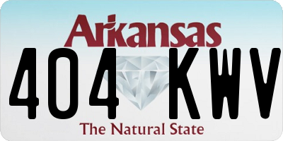 AR license plate 404KWV