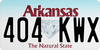 AR license plate 404KWX