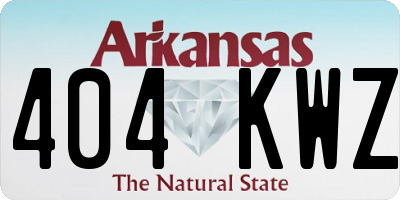 AR license plate 404KWZ