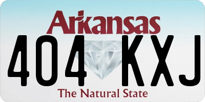 AR license plate 404KXJ