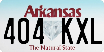 AR license plate 404KXL