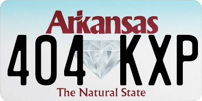 AR license plate 404KXP