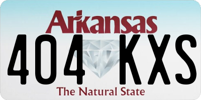 AR license plate 404KXS