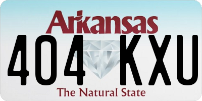 AR license plate 404KXU