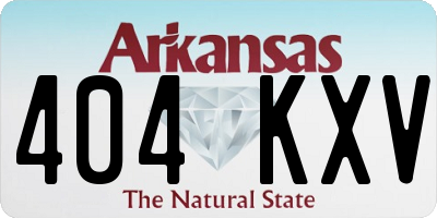 AR license plate 404KXV