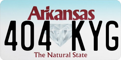 AR license plate 404KYG