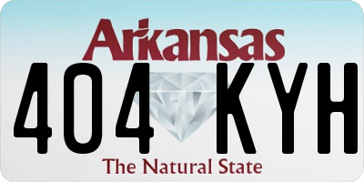 AR license plate 404KYH
