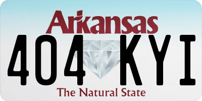 AR license plate 404KYI