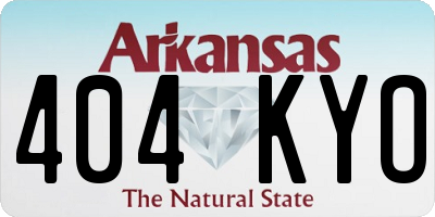 AR license plate 404KYO
