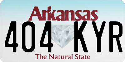 AR license plate 404KYR
