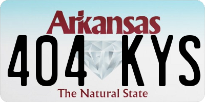 AR license plate 404KYS
