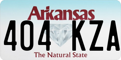 AR license plate 404KZA