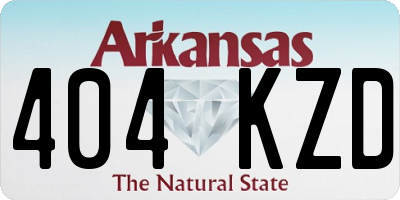 AR license plate 404KZD