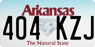 AR license plate 404KZJ