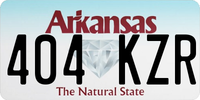 AR license plate 404KZR