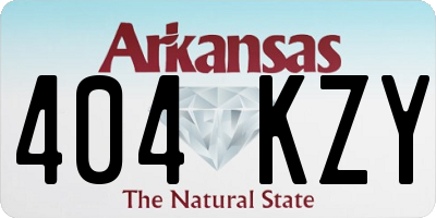 AR license plate 404KZY