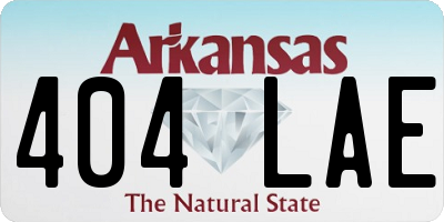 AR license plate 404LAE