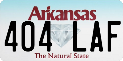 AR license plate 404LAF