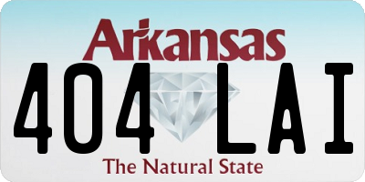 AR license plate 404LAI