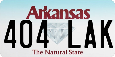AR license plate 404LAK