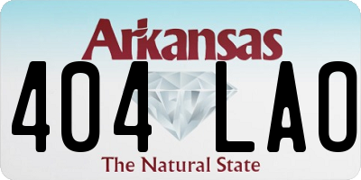 AR license plate 404LAO