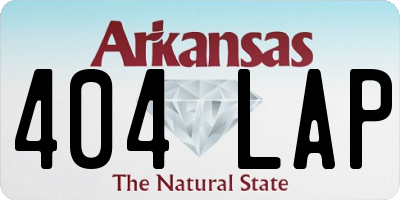 AR license plate 404LAP