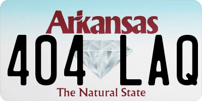 AR license plate 404LAQ