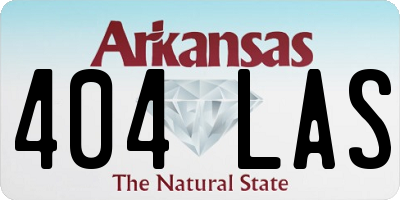 AR license plate 404LAS